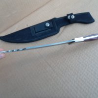 Голям ловджииски нож с калъф-красавец, снимка 7 - Ножове - 34836412
