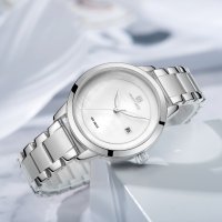 Дамски часовник NAVIFORCE Clarity SIlver/White 5008 SW., снимка 5 - Дамски - 34745000