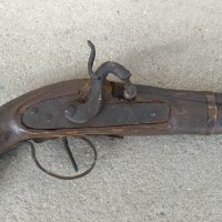 Стар кремъчен пистолет#3, снимка 1 - Антикварни и старинни предмети - 40758134