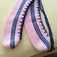 Плетени чорапи , снимка 1 - Дамски чорапи - 40053954