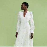 Разкошна бяла рокля на Ivy&Oak , снимка 2 - Рокли - 41632927