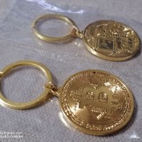 ПРОМО Качествен метален златист ключодържател Биткойн Bitcoin , снимка 4 - Подаръци за рожден ден - 34448162