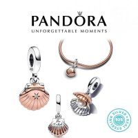 Талисман Pandora Пандора сребро 925 Rose Gold Clam Treasure. Колекция Amélie, снимка 1 - Гривни - 42317532