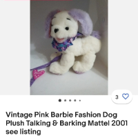 Интерактивно плюшено куче Barbie Fashion Puppy Mattel Барби, снимка 5 - Музикални играчки - 44739080