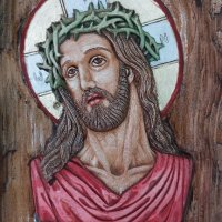 Красива икона Христос, дърворезба, снимка 2 - Декорация за дома - 42106074