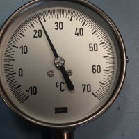 биметален термометър Wika ф100mm, -10+70°C, L-130mm, снимка 2 - Резервни части за машини - 34452411