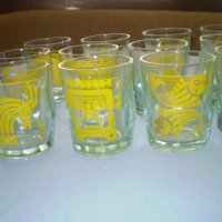12стъклени чаши със знаци на зодии, снимка 1 - Други ценни предмети - 41435330