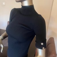 Дамско поло финно машинно плетиво ! Налично в черно , бяло и горчица !, снимка 3 - Блузи с дълъг ръкав и пуловери - 42181229
