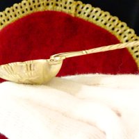 Месингова лъжица перлена мида. , снимка 7 - Антикварни и старинни предмети - 41791783
