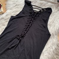 Дълга черна рокля, снимка 3 - Рокли - 40888398