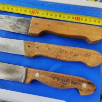 Стар български кухненски нож три броя, снимка 2 - Ножове - 42098876