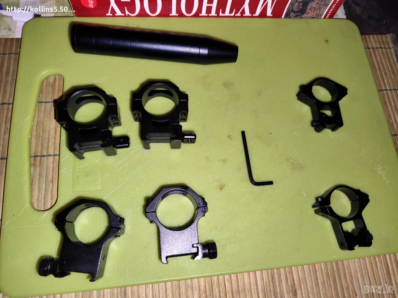 аксесоари за въздушна пушка - заглушител и рингове , снимка 1