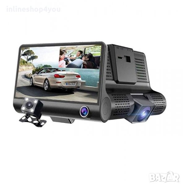 Видеорегистратор с три камери FULL HD 1080P, снимка 1