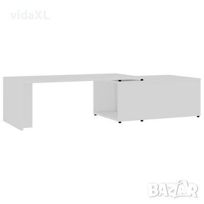 vidaXL Маса за кафе, бяла, 150x50x35 см, ПДЧ(SKU:801337, снимка 1