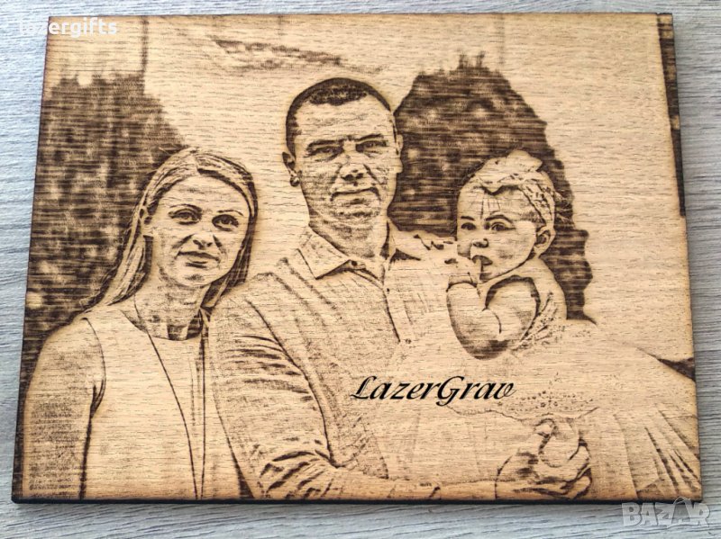 Гравиране на снимки върху дърво , снимка 1