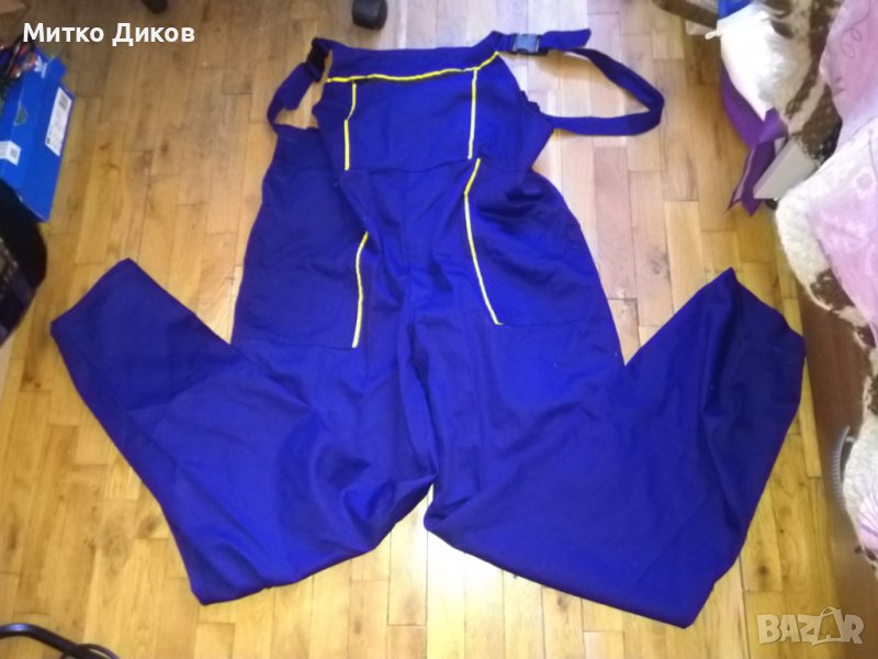 Работен панталон с тиранти- ластик в ханша нов размер ХЛ, снимка 1