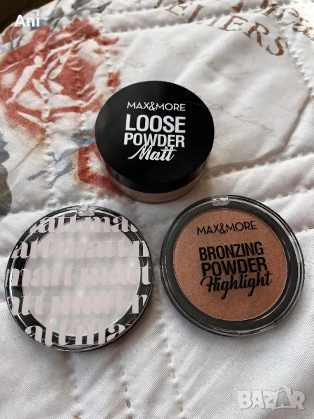 Сет пудри и хайлайтър за лице, снимка 1