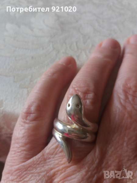 Сребърен дамски пръстен, снимка 1