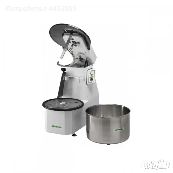 Професионална тестобъркачка 12 литра – 36 кг/ч производителност, 2 скорости, снимка 1