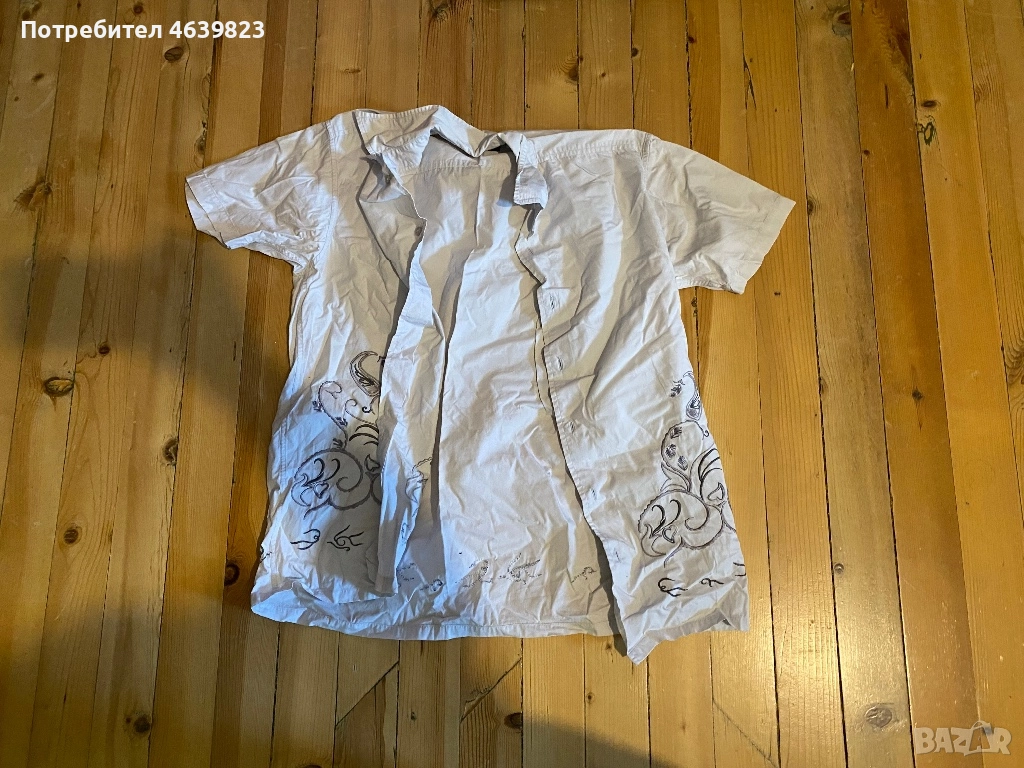 Бяла мъжка риза , снимка 1