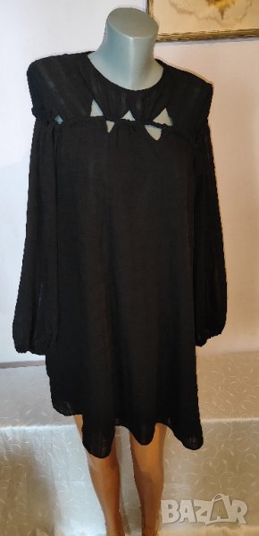 Елегантна черна рокля р-р М, нова, снимка 1