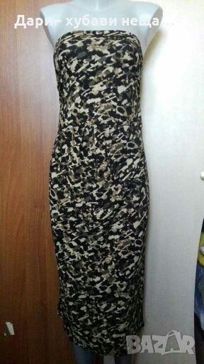 Рокля и пола 2в1, от плътно, еластично трико❤🍀S,M❤🍀арт.4048, снимка 1