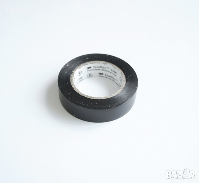 PVC, изолирбанд лента, черна, 15mm, 10m, снимка 1