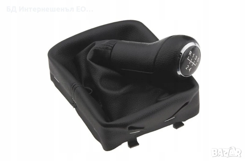 6Q1711113F Топка за скоростен лост, VW Polo 9N, 5 скорости, Черен, снимка 1