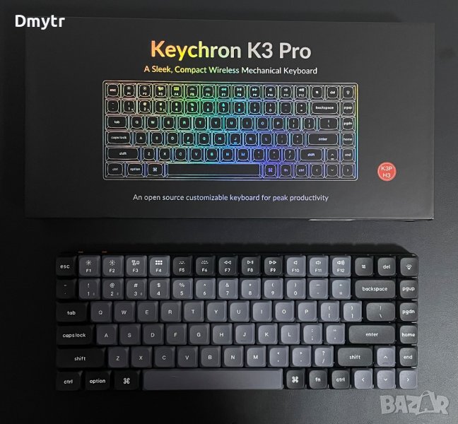 Механична безжична клавиатура Keychron K3 Pro, Hot-Swappable, Brown, снимка 1