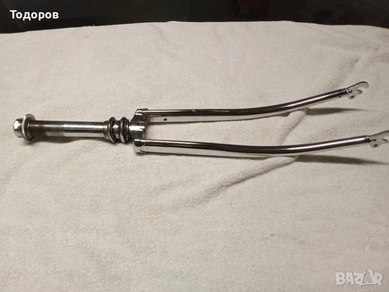 Ретро никелирана вилка за шосеен велосипед , снимка 1