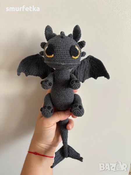 Плетена играчка Беззъб, снимка 1