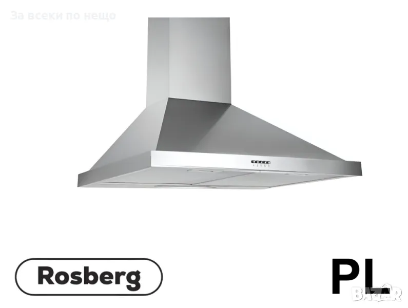 Аспиратор за вграждане Rosberg R51456CS – 60 см, 140W, 650 m³/h, Инокс Код P394, снимка 1