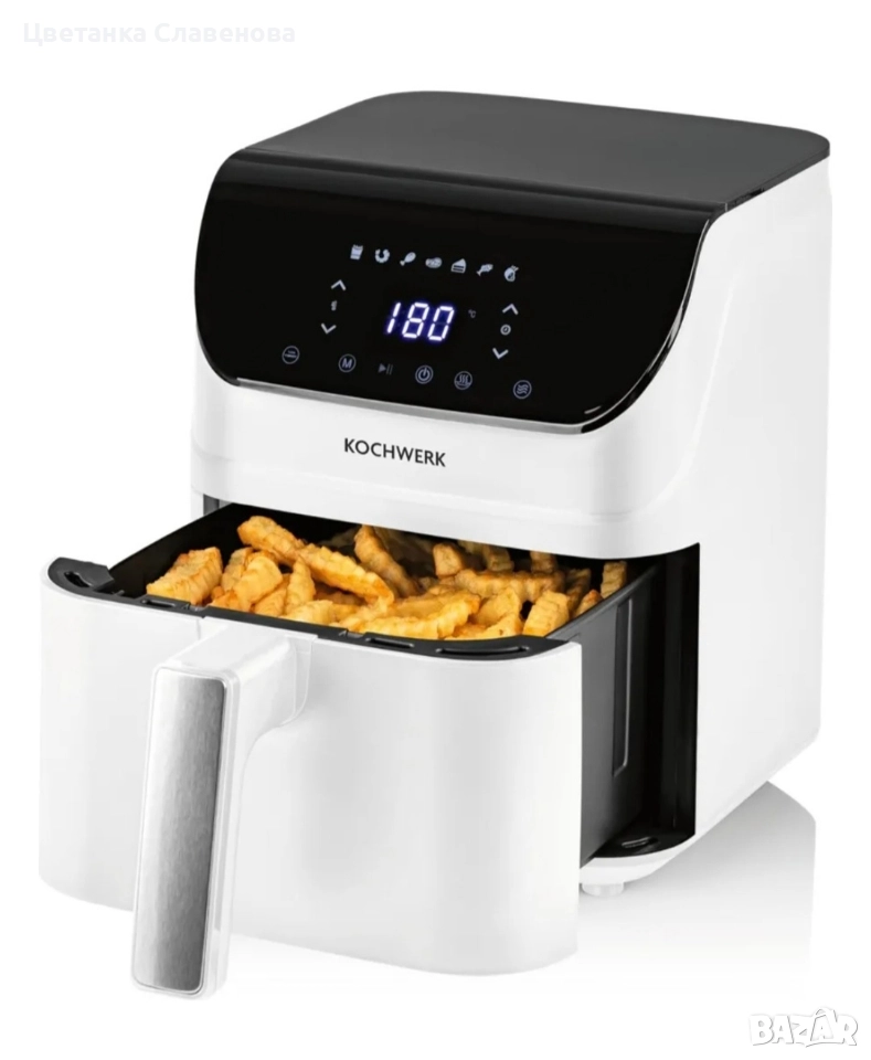 Еър фрайър Rachs KOCHWERK с горещ въздух 4L ,с тъчскрийн ,1400 w, снимка 1
