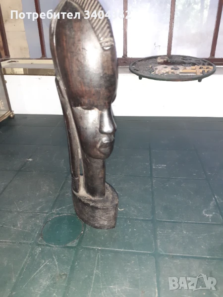 Дърворезба абанос статуетка фигура дърво Африка, снимка 1