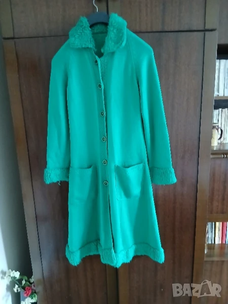 Домашен плетен халат(плетено манто), снимка 1