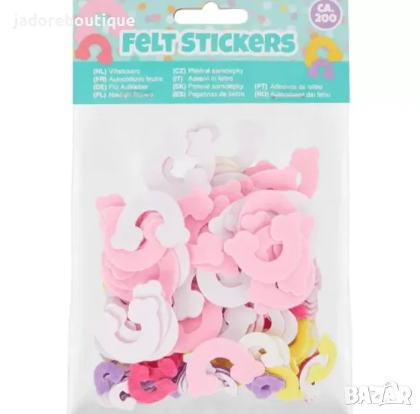 200 бр Стикери от филц Дъга, снимка 1