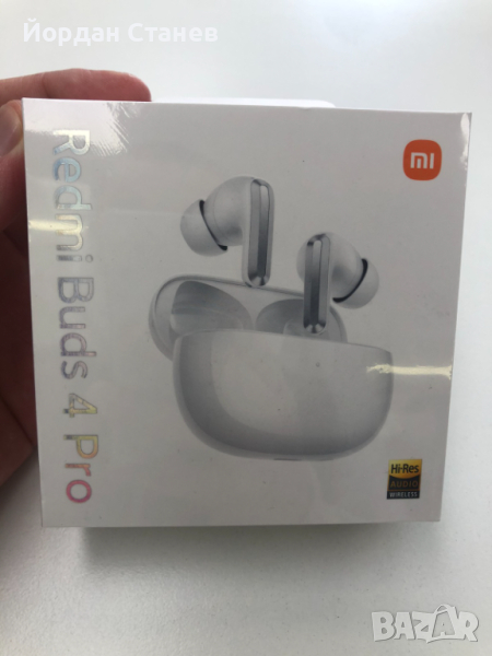 Безжични слушалки Xiaomi Buds 4 Pro бели, снимка 1