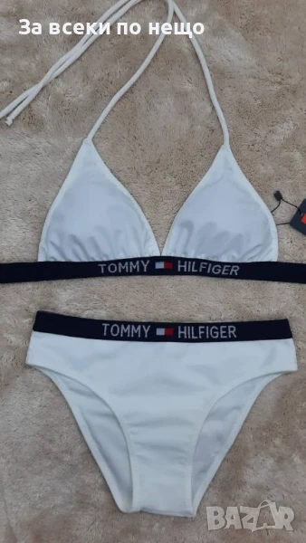 Tommy Hilfiger Дамски Бял Бански С 2 Части👙Дамски Бански С Две Части Код BS-19, снимка 1