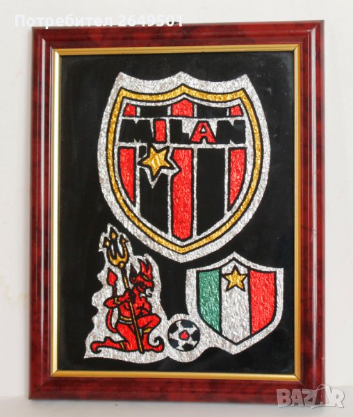 Футболен клуб AK Милан Пано за стена 1990те, снимка 1