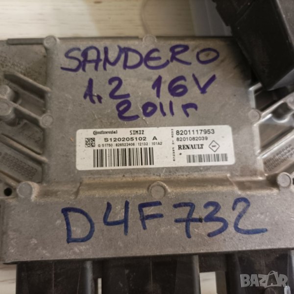 Компютър Дачия Сандеро 2011г / Рено клио  1.2 16в 75 кс 8201117953, снимка 1