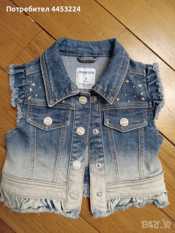 Детски дънкови елечета и бебешки елечета , снимка 1