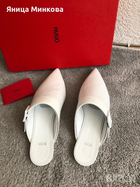 Дамски чехли Hugo Boss- нови, естествена кожа, снимка 1