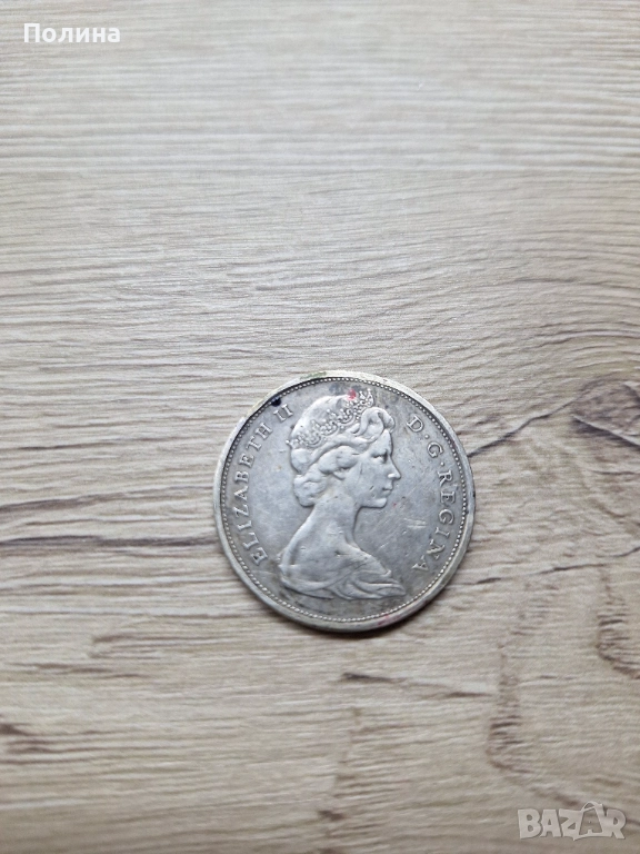 1966 CANADIAN HALF DOLLAR 50 CENTS .800 SILVER, снимка 1