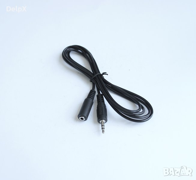 Кабел AUX 3,5mm JACK(м)/JACK(ж) 1,5m, снимка 1