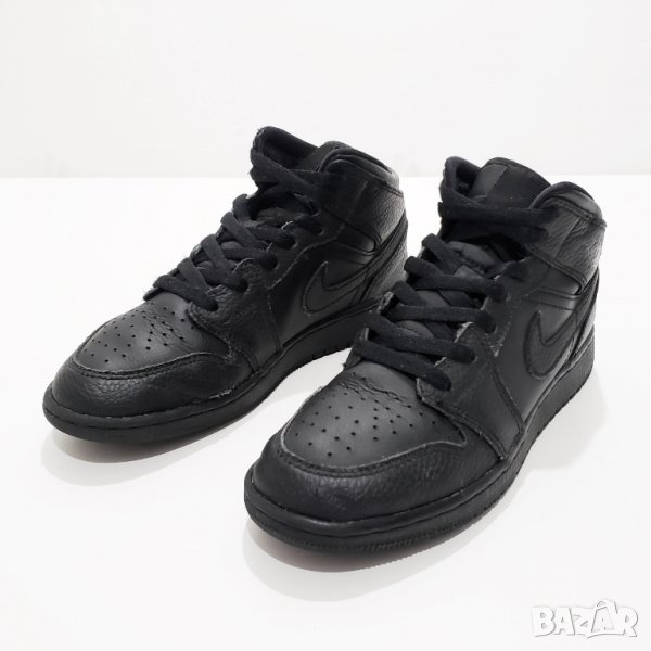 NIKE 554725 Air Jordan 1 Mid GS Оригинални Кожени Маратонки Кожа 36 23cm, снимка 1