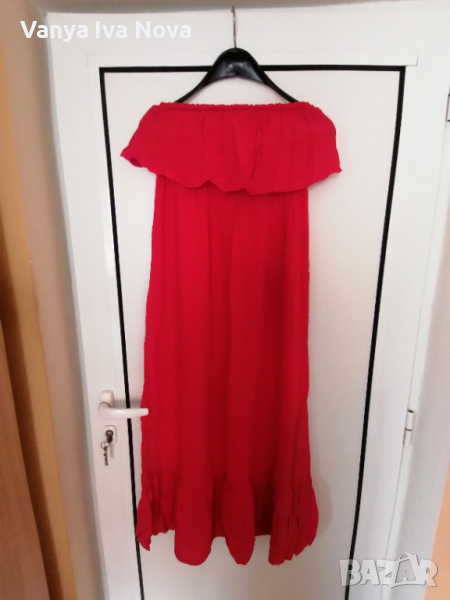 Calzedonia дълга червена рокля, снимка 1