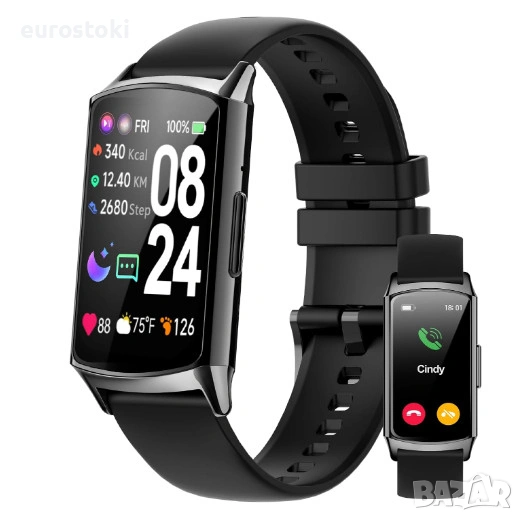 Смарт гривна H29, дамски смарт часовник, фитнес тракер с функция за телефон, монитор на здраве, IP68, снимка 1
