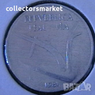 10 лири 1981, Италия, снимка 1
