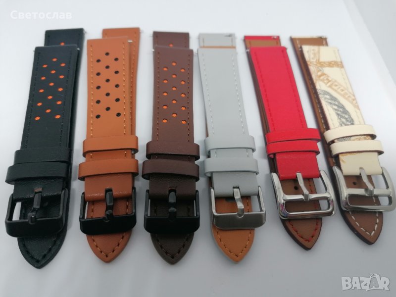 Кожени каишки за Samsung Watch, Huawei 20 mm, снимка 1
