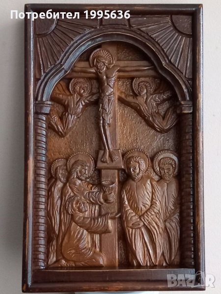 Дърворезба-"Разпятие Христово", снимка 1